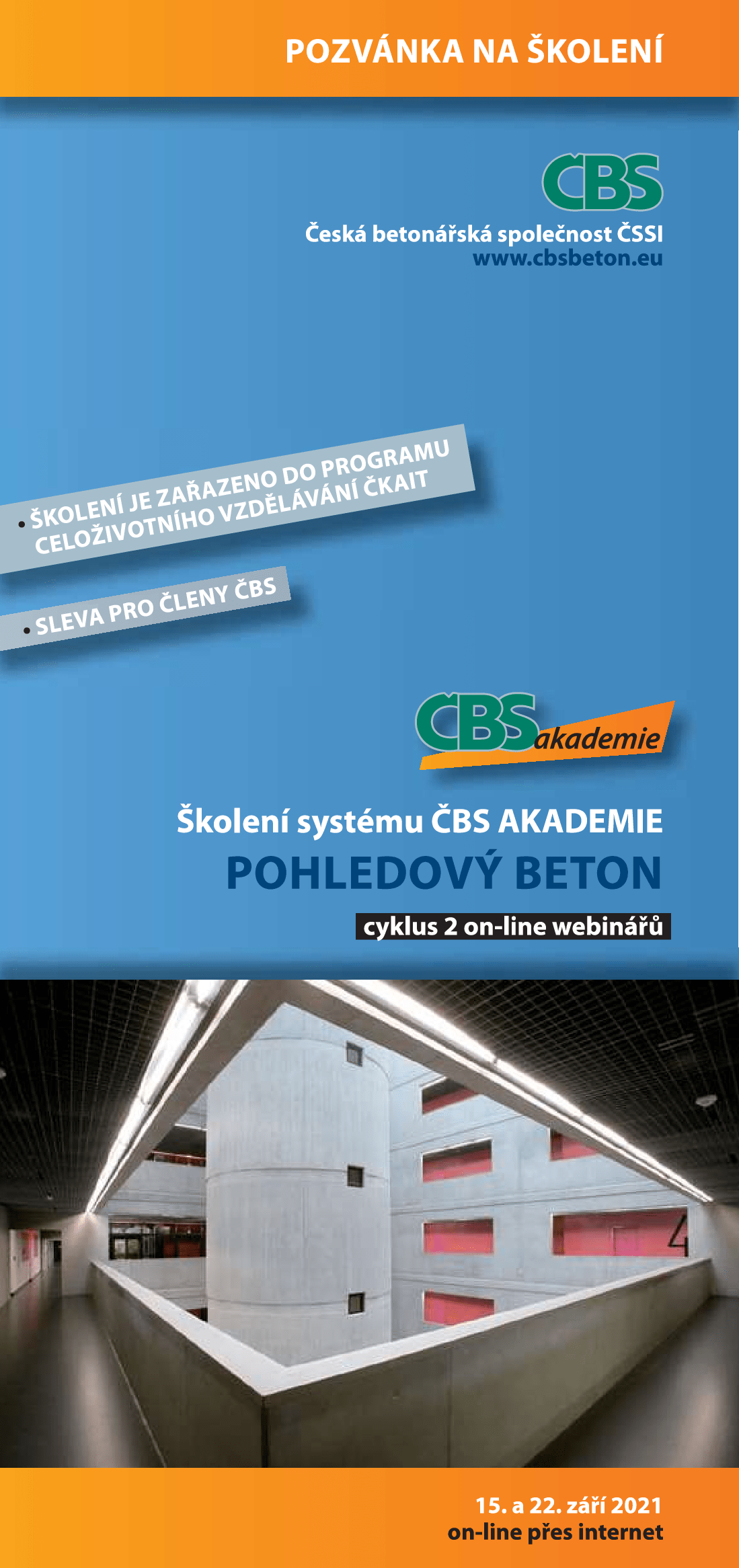 CBS pozvanka POHLEDOVY BETON on line titulka
