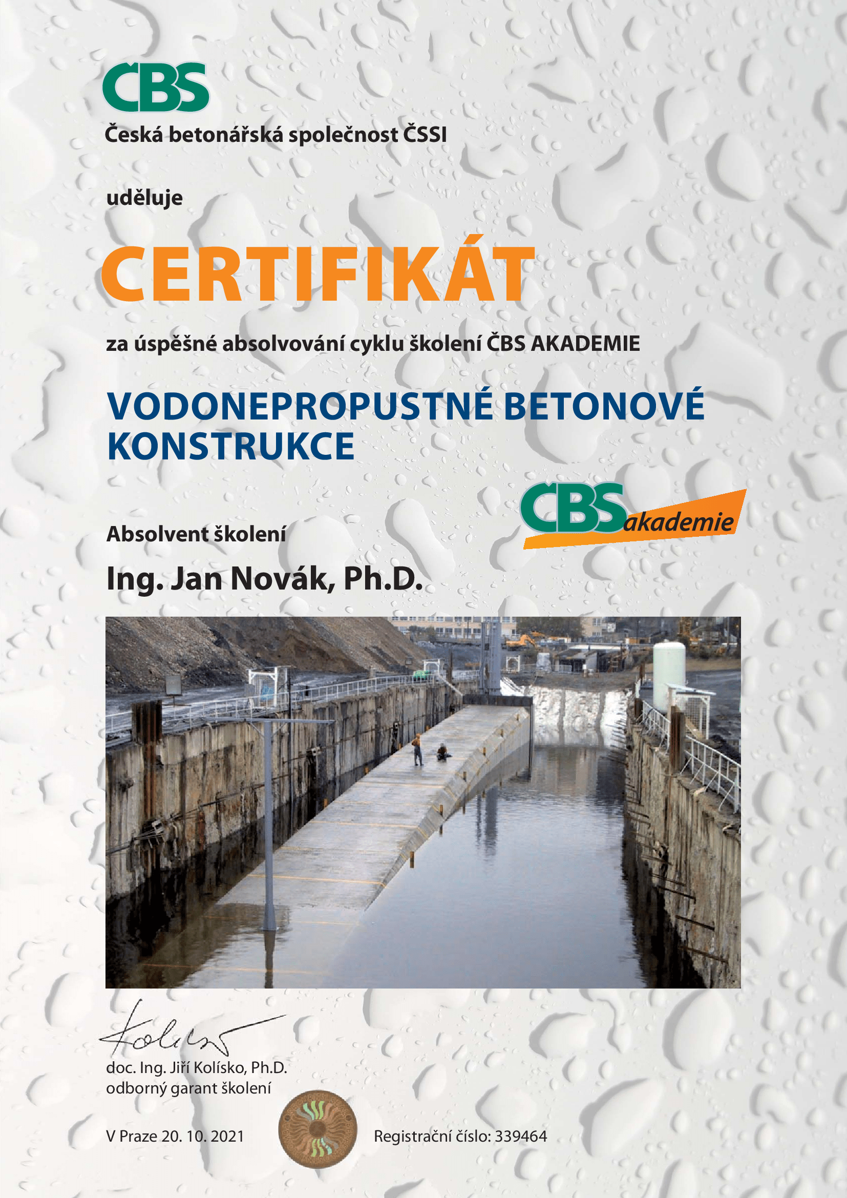 CBS VBKcertifikat NAHLED