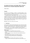 66 EXAMPLES OF NEURAL NETWORK APPLICATION IN ESTIMATE OF CONCRETE PRESSURE STRENGTH