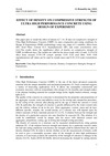 73 EFFECT OF DENSITY ON COMPRESSIVE STRENGTH OF ULTRA HIGH PERFORMANCE CONCRETE USING DESIGN OF EXPERIMENT